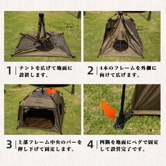 荷物 ペット テント 日除け サンシェード 109x109x94cm ワンタッチ コンパクト 小型 ミニ 荷物置き アウトドア キャンプ レジャー 海水浴 ピクニック 防災 ポータブル 防水 ペット用 犬用 猫用 シェルターの画像
