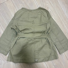 新品　GAP カーキ ダブルブレストコート 105cmの画像