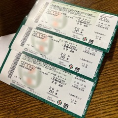 PayPayドーム福岡野外指定チケット3枚