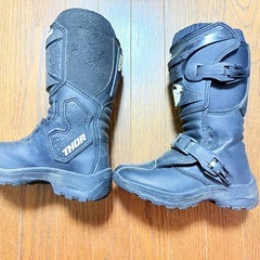 キッズ　THOR オフロードブーツ ブラックの画像