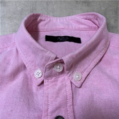 格安/AZUL by moussy メンズシャツ ピンク アズール サイズMの画像