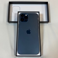 iPhone12ProMax 128GB パシフィックブルー　バッテリー100%の画像