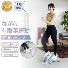 ステッパー × ミニバイク　エアロバイク 立って、座って、後ろ回しの3wayの画像