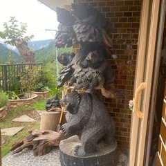 木彫熊の画像