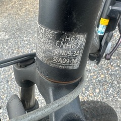 パナソニック電動アシスト自転車黒の画像