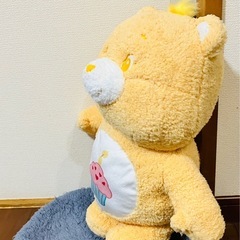 ♡未使用♡ケアベア♡ふんわりBIG♡ぬいぐるみ♡クレーンゲーム♡UFOキャッチャー♡景品♡ビッグ♡大きい♡ラウンド1♡care-bearsの画像