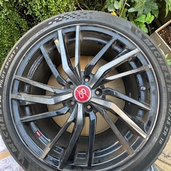 アルミホイールタイヤ4本セットスバル車　の画像