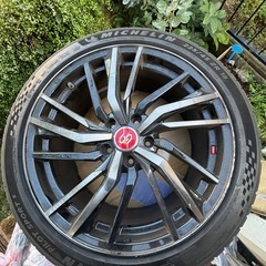 アルミホイールタイヤ4本セットスバル車　の画像