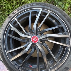 アルミホイールタイヤ4本セットスバル車　の画像