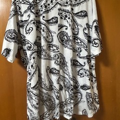 大きいサイズ　ペイズリー柄 半袖Tシャツ 4L ゆったり　レディースの画像