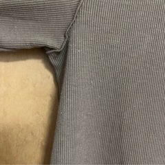 GU ソフトリブクルーネックTシャツ　ブラウン　S カットソーの画像