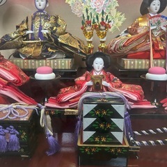 久月 雛人形 お雛様 三段飾り ケース入り　の画像
