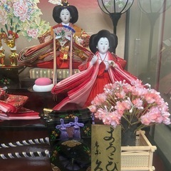 久月 雛人形 お雛様 三段飾り ケース入り　の画像
