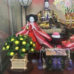 久月 雛人形 お雛様 三段飾り ケース入り　の画像