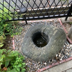 和風庭園　天然石つくばい　無料で差し上げますの画像