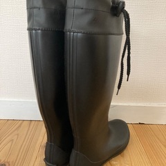 長靴　黒　24-25cmの画像