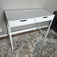 IKEA ALEX ホワイトデスク 100x48cmの画像
