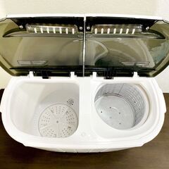 【高年式 2024年製】WEIMALL ウェイモール ポータブル 2槽式 洗濯機 NAW002 小型 3.6kg 脱水2.0kg コンパクト 一人暮らし ベビー用品 靴洗い E0EW0127の画像