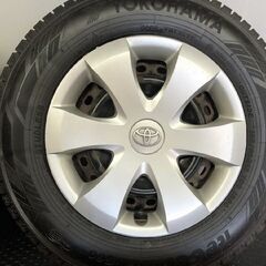 タイヤ走行短め【YK iG60 155/80R13】スタッドレス【トヨタ ヴィッツ パッソ 純正ホイール 13インチ 4.5J4HPCD100】21年製　(STD007)の画像