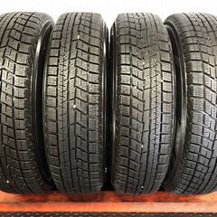 タイヤ走行短め【YK iG60 155/80R13】スタッドレス【トヨタ ヴィッツ パッソ 純正ホイール 13インチ 4.5J4HPCD100】21年製　(STD007)の画像