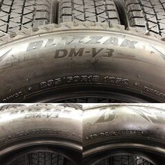 BS BRIDGESTONE BLIZZAK DM-V3 235/60R18 18インチ スタッドレス 4本 22年製 バリ溝 レクサスRX/NX CR-V ベンツGLC audi/Q5等　(STE001)の画像