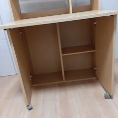 (家具)　収納棚、コンパクト勉強机、折り畳み式 収納、学習机の画像