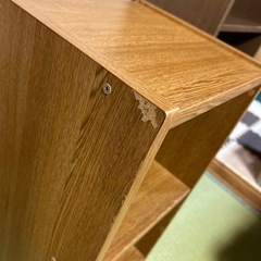 ２段カラーボックスの画像