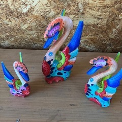 素敵な鳥の飾り！サイケな色彩！の画像