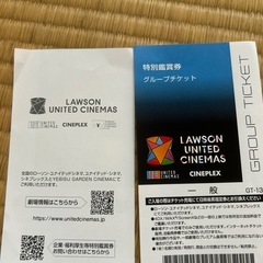 ユナイテッドシネマ一般2枚　2900円の画像