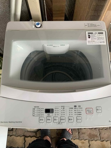 洗濯機(ニトリ　２０１９年製　6kg)