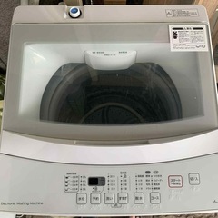 洗濯機(ニトリ　２０１９年製　6kg)の画像
