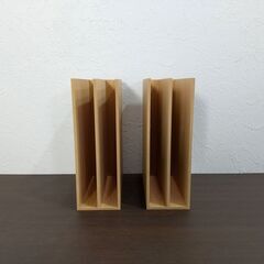 無印良品 /木製書類整理トレー・Ａ４サイズ×1個 /２段木製収納スタンド・Ａ５サイズ×2個/ 整理トレー/ 収納スタンド 書類整理/ 卓上ラック/C0EW0130　の画像