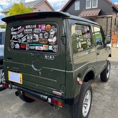 スズキ ジムニーターボ JA22W 5MT AC PS リフトアップ車 車検取立て‼️ 即乗り可能‼️ コミコミ39万円‼️の画像