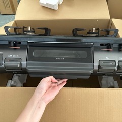 Rinnai LPガスコンロ（2口・グリル付き）※明日午前中までに取りに来れる方限定の画像