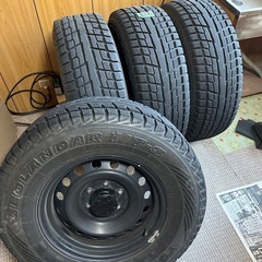 FJクルーザー　純正スチールホイール　スタッドレスタイヤの画像
