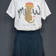 【数量限定】花笠キャットTシャツ　KHBオリジナルの画像