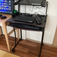 パソコンデスク　キャスター付き　の画像
