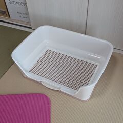 【犬用壁付トイレ】リッチェル お掃除簡単ステップ壁付トイレ アイボリー レギュラーの画像