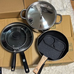 【IH用】フライパン鍋　キッチン用品一式の画像
