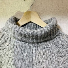 【アーバンリサーチ】長袖 タートルネック ニット ロングワンピース レディースの画像