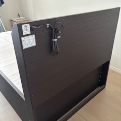 美品◎説明書付き ニトリ ジオチェスト コンセント付きシングルベッドフレーム 収納4つの画像