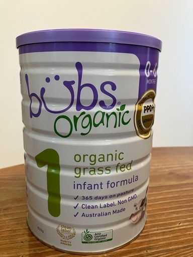bubs Organic 有機グラスフェッド粉ミルク 1