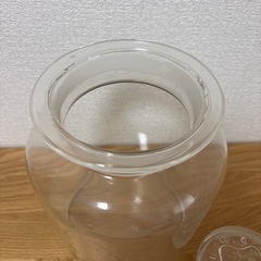 昭和　レトロ　ガラスのキャニスター　アンティークの画像