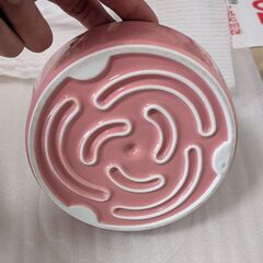 【2回使用】犬用　早食い防止食器の画像