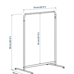IKEA ムーリッグ ハンガーラック ホワイトの画像