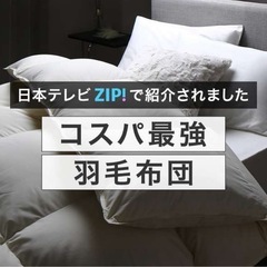 【RASIC 定価16,980円（税込）】超暖かいダウン率90%羽毛掛け布団 アイボリー - シングルの画像