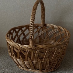 柳の籠　民藝品の画像