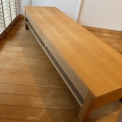 無印良品　テレビボード　タモ突板の画像