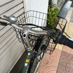 GEO CROSSママチャリ 27インチ　六段変速　カゴ付き自転車 の画像