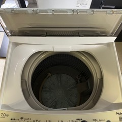 ハイアール　洗濯機7キロ槽風乾燥付の画像